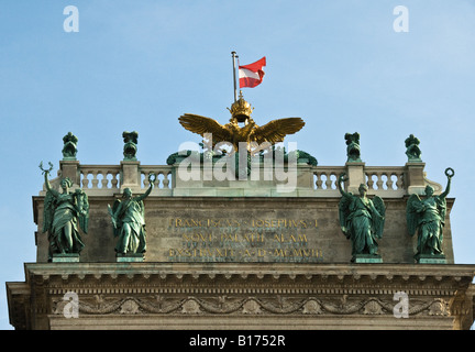 Der Heldenplatz Heldenplatz in der Nähe der Hofburg Austria Vienna Stockfoto