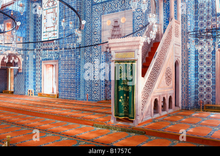 das Innere des Rustem Pasa Moschee in Istanbul Stockfoto