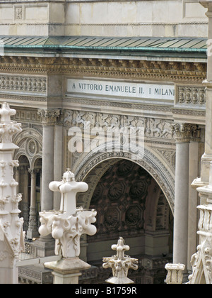 Galleria Vittorio Emanuele in Mailand, Italien EU Stockfoto