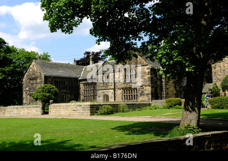 Oakwell Hall ein elisabethanisches Herrenhaus Haus der Inspiration für Fieldhead in Brontess Roman, Shirley jetzt ein museum Stockfoto