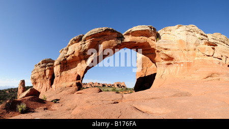 Arches Nationalpark Bogen gebrochen Stockfoto