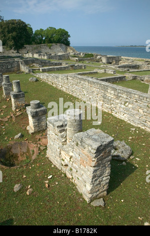 Byzantinischen Castrum, Veli Brijun, Brijuni / Brioni Inseln, Kroatien Stockfoto