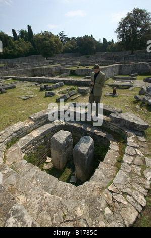 Byzantinischen Castrum, Veli Brijun, Brijuni / Brioni Inseln, Kroatien Stockfoto