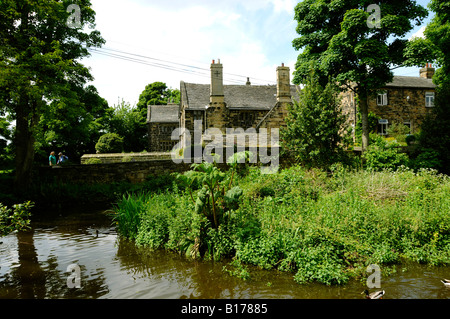 Oakwell Hall ein elisabethanisches Herrenhaus Haus der Inspiration für Fieldhead in Brontess Roman, Shirley jetzt ein museum Stockfoto