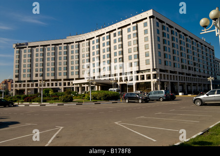 Radisson SAS Slavjanskaja Hotel in Moskau Stockfoto