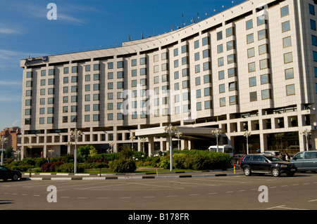 Radisson SAS Slavjanskaja Hotel in Moskau Stockfoto