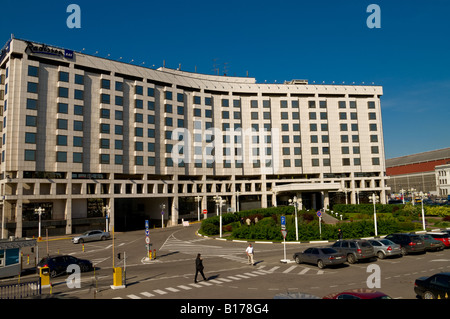 Radisson SAS Slavjanskaja Hotel in Moskau Stockfoto