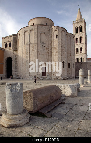 Kirche St. Donat, Zadar, Kroatien Stockfoto