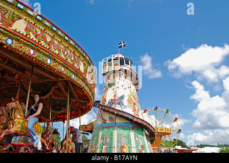 Festplatz am royal Cornwall Show, Wadebridge, Cornwall, England, uk Stockfoto