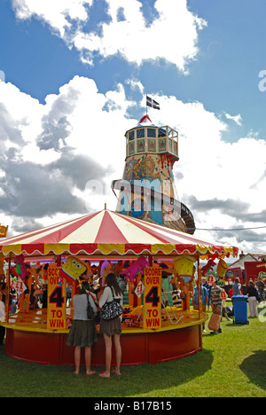 Festplatz am royal Cornwall Show, Wadebridge, Cornwall, England, uk Stockfoto