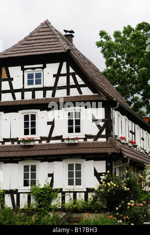 Traditionellen Fachwerkhaus in Hoffen Elsass Frankreich Mai 2008 Stockfoto