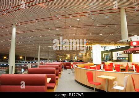 China Peking Beijing Capital Airport das neue Terminal 3 eröffnet Februar 2008, das zweitgrößte Gebäude der Welt Stockfoto