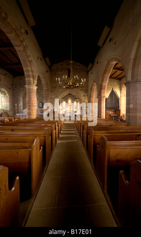 Heiligtum der Kirche, heilige Insel Bewick, England Stockfoto