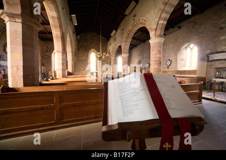 Heiligtum der Kirche, heilige Insel Bewick, England Stockfoto