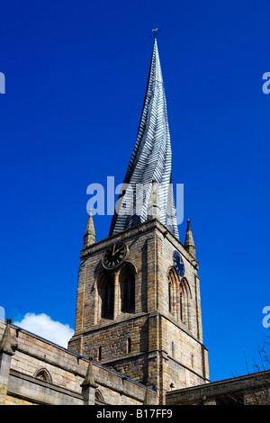 Chesterfield-Pfarrkirche Stockfoto