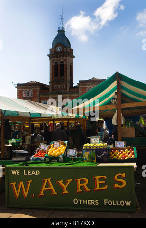 Chesterfield Town Square Markt Stockfoto