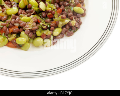 Adzuki und Edamame Bohnensalat Stockfoto