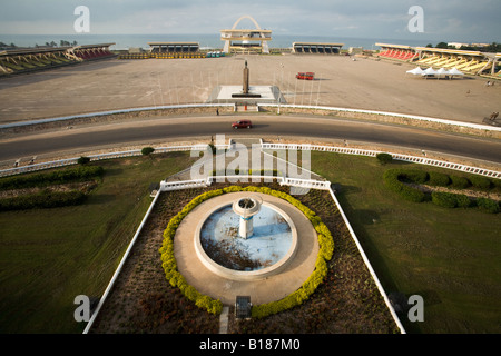 Blick auf den Unabhängigkeitsplatz in Accra Ghana Stockfoto