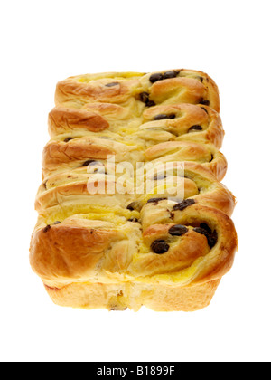 Französische Brioche-Brot mit Schokolade-Chips Stockfoto