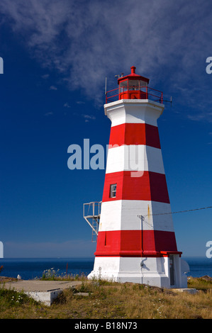 Westlichen Licht, Leuchtturm auf der Insel Briar, Bay Of Fundy, Digby Neck und Inseln Scenic Drive, Highway 217, Nova Scotia, Kanada. Stockfoto