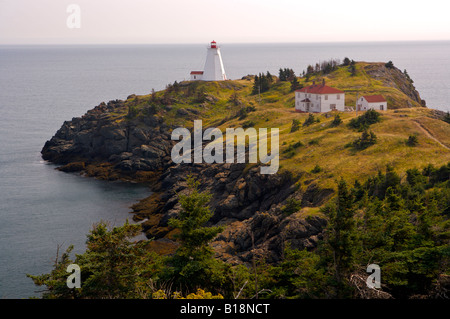 Schwalbenschwanz Leuchtturm North Head, Grand Manan Island, Grand Manan, Bay Of Fundy, Fundy Inseln, Fundy Coastal Drive, Route 7 Stockfoto