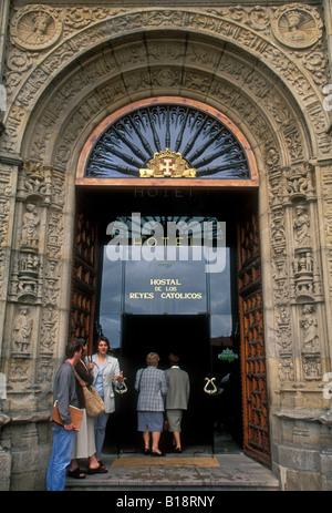 Zimmer, Verpflegung, Unterkunft, Hotel de los Reyes Catolicos, Santiago de Compostela, El Camino de Santiago, Provinz La Coruna, Spanien, Europa Stockfoto