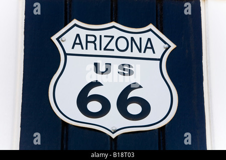 Schild, Route 66 Museum, Victorville, Kalifornien, USA Stockfoto