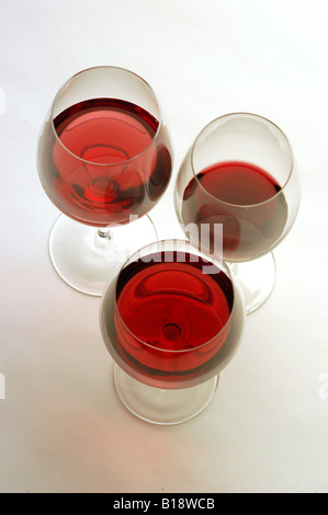 Vino Rosso Rotwein Stockfoto
