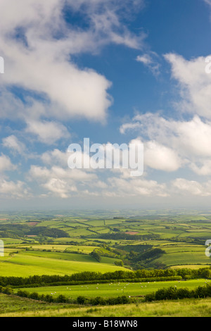 Spektakuläre Landschaft des Exmoor National Park und ländliche Devon England Stockfoto