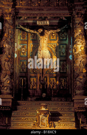 Jesus Christus, Kreuzigung, Kapelle, Kathedrale, El Camino de Santiago, Santiago De Compostela, La Coruña Provinz, Spanien, Europa Stockfoto