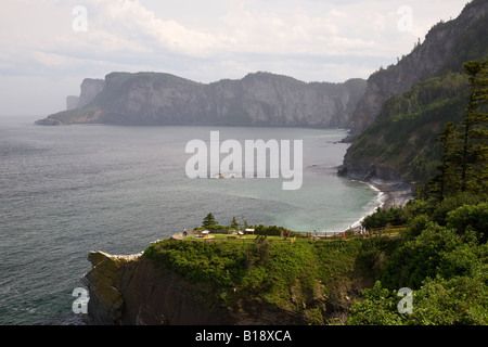 Kappe Bon-Ami, Forillon Nationalpark, Gaspe, Quebec, Kanada. Stockfoto