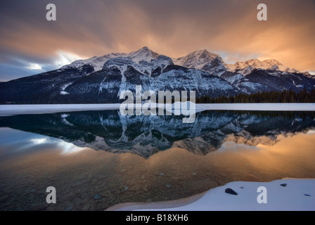 Ziege-Palette, Ziege See, Spray Valley Provincial Park, Kananaskis Country, Alberta, Kanada. Stockfoto