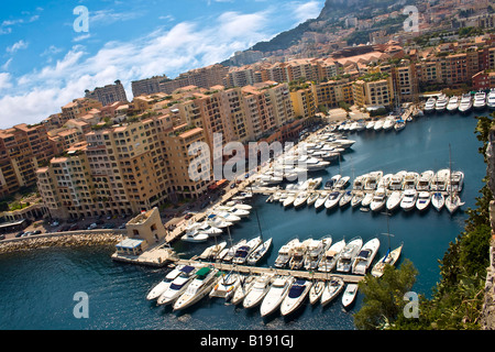 MONACO, MONTE-CARLO. Fontvieille. Luxus in Monte Carlo Fürstentum Monaco Europa Bucht Stockfoto