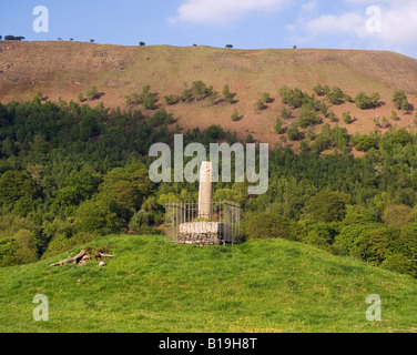 Denbighshire, Wales Llangollen. Elisegs Säule - Teil des 9. Jahrhunderts eingeschrieben Stein von Cyngen, Prinz von Powys errichtet. Stockfoto