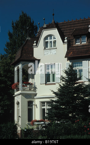 Eine historische Villa, jetzt Sitz des der türkische Konsul, Schoene Aussicht Straße, Stadtteil Uhlenhorst am See Außenalster in Hamburg, Deutschland Stockfoto