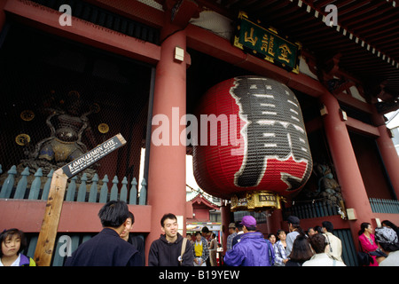 Japan, Tokio, Asakusa, Sensoji-Tempel, Kaminari Mon Tor Stockfoto