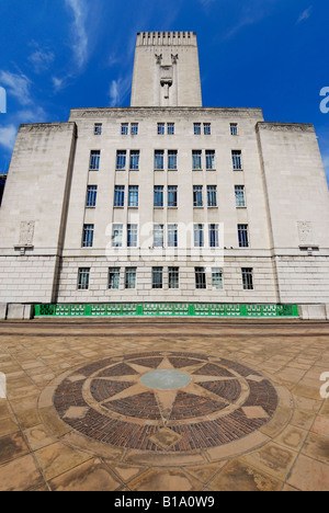 Liverpool Tunnel Behörde Gebäude und Tunnellüftung Turm auf dem Strang am Pier Head (Pierhead) in Liverpool. Stockfoto