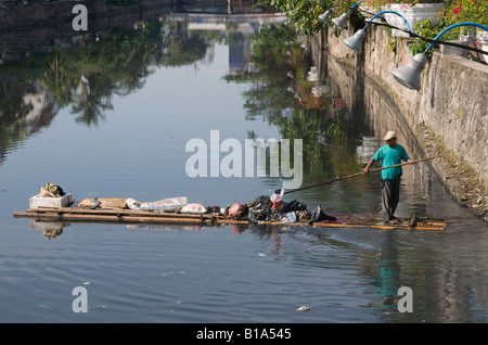 Indonesien Java Insel Jakarata Batavia Kali Besar Canale Grande Stockfoto