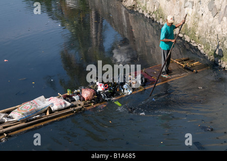 Indonesien Java Insel Jakarata Batavia Kali Besar Canale Grande Stockfoto