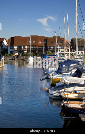 Hythe Marina Dorf in Hampshire UK Stockfoto