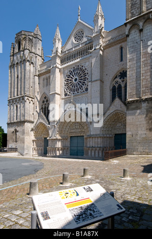 12.-13. Jahrhundert St. Pierre Kathedrale, Poitiers, Vienne, Frankreich. Stockfoto