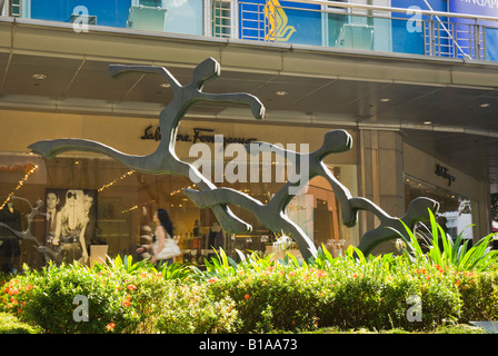 Skulptur auf der Orchard Road, Singapur Stockfoto