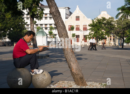 Indonesien Java Insel Jakarata Batavia Taman Fatahillah Stockfoto