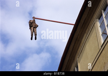 Hanging Out Statue, Prag, Tschechische Republik Stockfoto