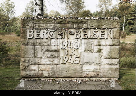 Deutschland, Gedenkstätte Bergen-Belsen Stockfoto