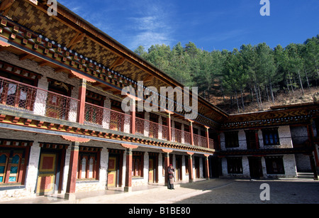 Bhutan Bumthang Valley Jakar Petsheling Kloster Stockfoto