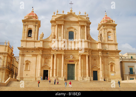 Kathedrale von San Nicolò di Mira, Noto, Syrakus Provinz, Sizilien, Italien Stockfoto