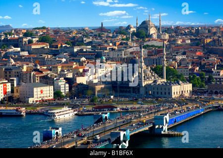 Istanbul-Blick vom Galata-Turm Stockfoto