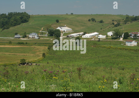 Amish Country Farm Central Ohio in der Nähe von Berlin Ohio Stockfoto