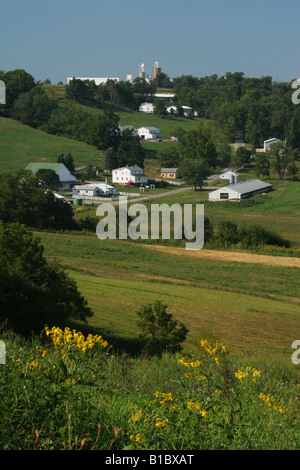 Amish Country Farm Central Ohio in der Nähe von Berlin Ohio Stockfoto